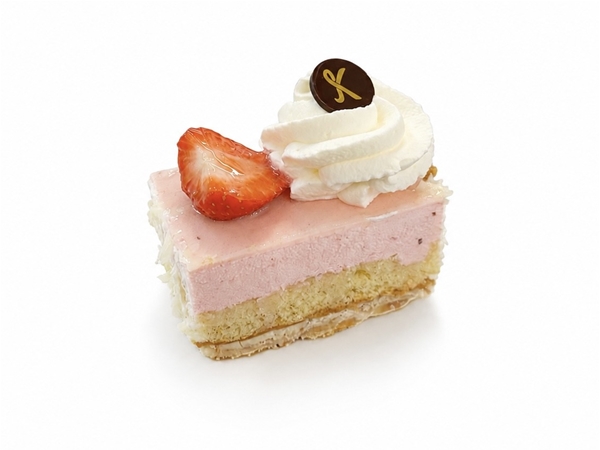 Aardbei-yoghurt gebakje