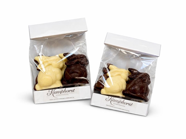 Chocolade haasjes 125 gr.