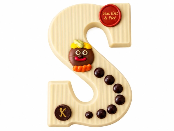 Choc.letter wit massief