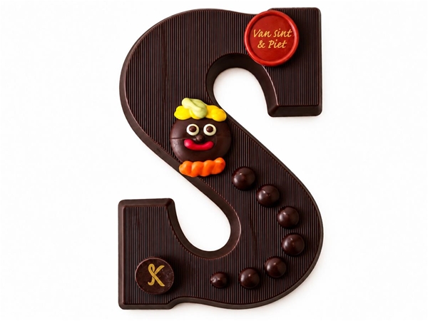 Choc.letter puur massief